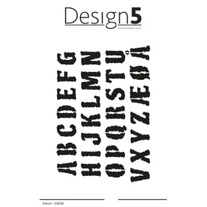 Design5 Stencil - Letters  -  D5S030