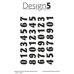 Design5 Stencil - Letters  -  D5S031