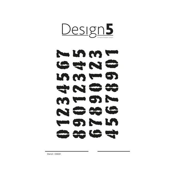 Design5 Stencil - Letters  -  D5S031