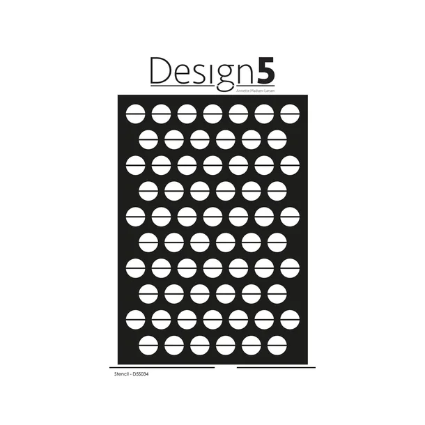 Design5 Stencil - "Large Dots" D5S034