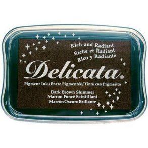 Delicata inkpad Dark brown shimmer  - 354