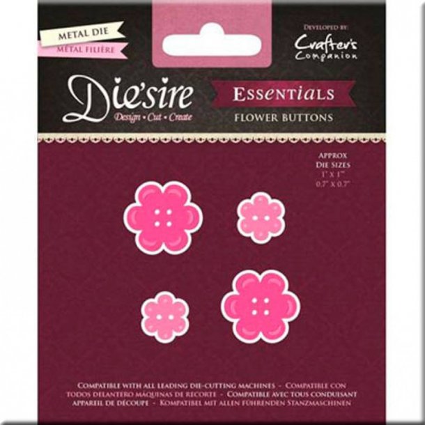 Die Sire Die-Flower Buttons-DS-E-FLB