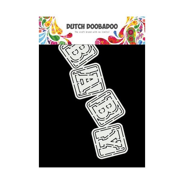 Dutch Doobadoo Card Art A5 - Baby Blocks  - 470.784.047