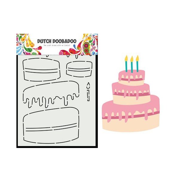 Dutch Doobadoo Card Art Built up Cake  470.784.129 A5