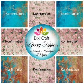 Dixi Craft Epoxy Toppers 9x9cm 10Ark - EPT019