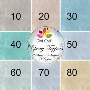 Dixi Craft Epoxy Toppers 9x9cm 10Ark - EPT023