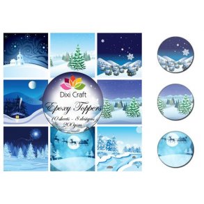 Dixi Craft Epoxy Toppers 9x9cm 10Ark - EPT005