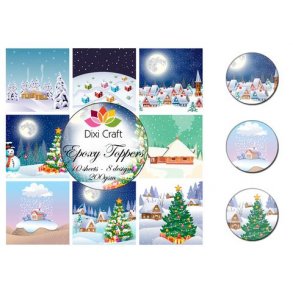 Dixi Craft Epoxy Toppers 9x9cm 10Ark - EPT006