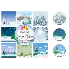 Dixi Craft Epoxy Toppers 9x9cm 10Ark - EPT007