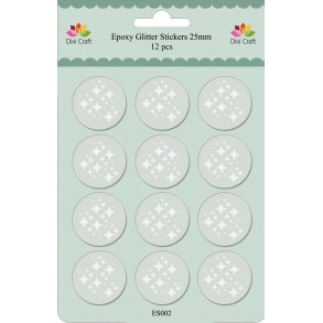 Dixi Craft Glitter Epoxy Stickers 25mm - ES002