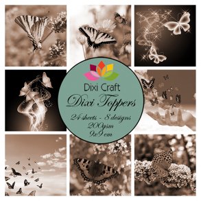 Dixi Craft Toppers 9x9cm 24 ark ET0298