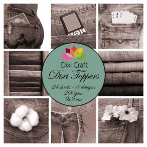 Dixi Craft Toppers 9x9cm 24 ark ET0338