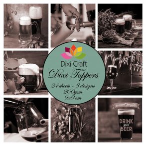 Dixi Craft Toppers 9x9cm 24 ark ET0340