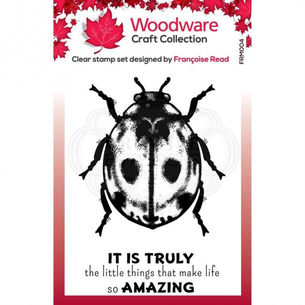 Woodware Clearstamp - FRM004 - Little Ladybird