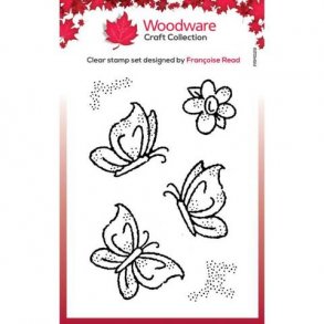 Woodware Clearstamp - FRM029 - Little Butterflies