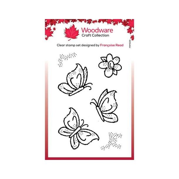 Woodware Clearstamp - FRM029 - Little Butterflies