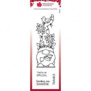 Woodware Clearstamp - FRS415 - Sunflower Hat 