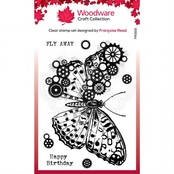 Woodware Clearstamp - FRS831 - Butterfly