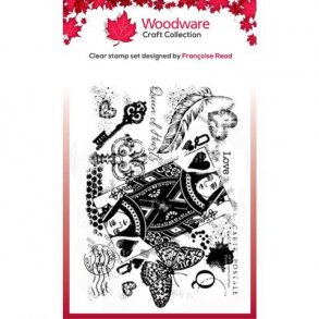 Woodware Clearstamp - FRS839 - Queen of Hearts