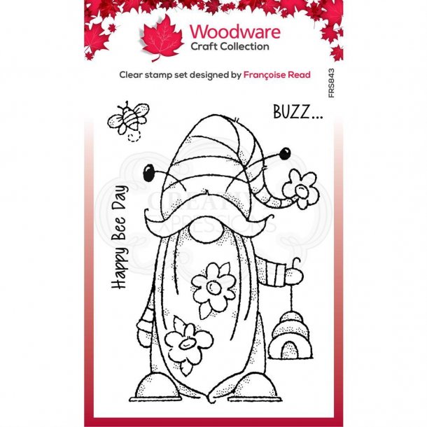 Woodware Clearstamp - FRS843 - Bee Gnome