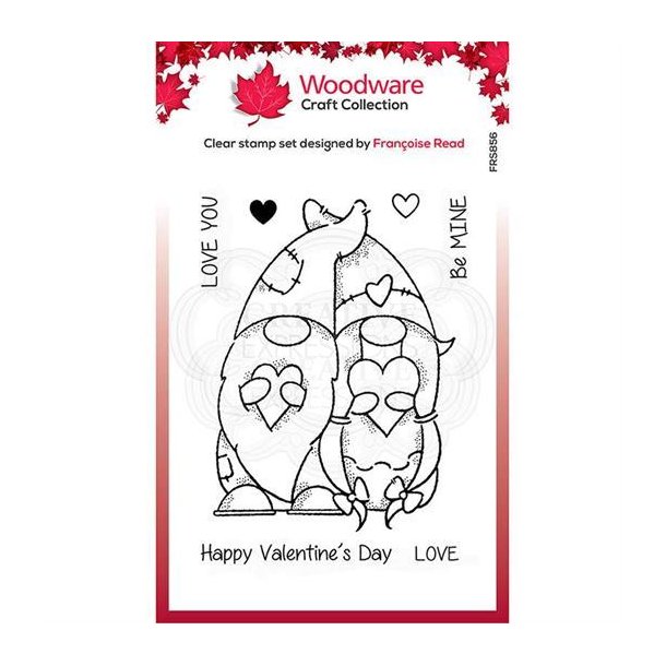 Woodware Clearstamp - FRS846 - Valentine Gnome