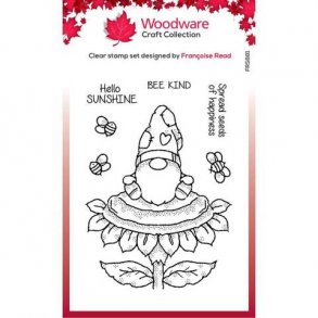 Woodware Clearstamp - FRS881 - Sunflower Gnome 