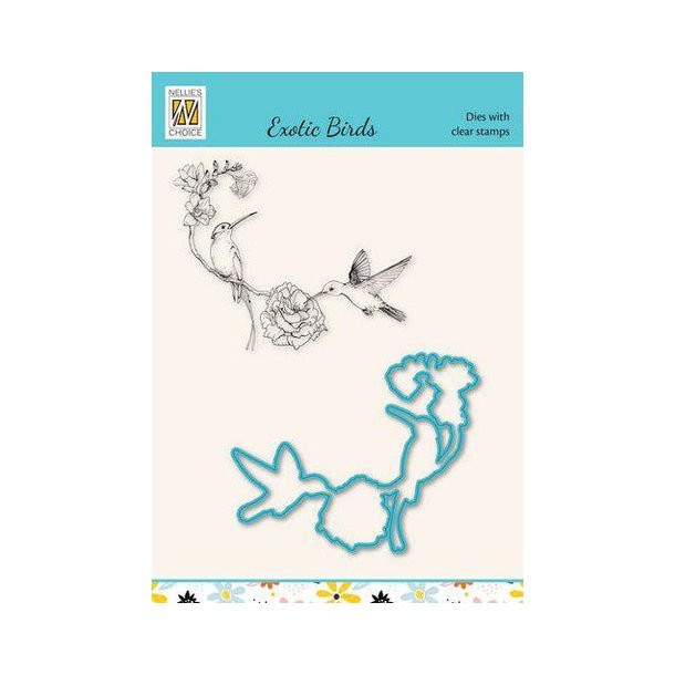 Nellie's - Dies &amp; Clearstamp "Humingbirds" HDCS023