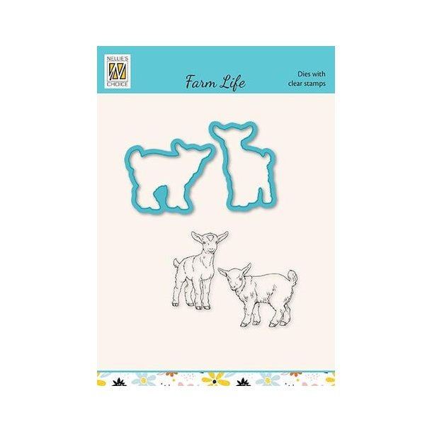 Nellie's - Dies &amp; Clearstamp "Goats" HDCS034