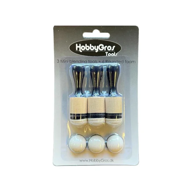 HobbyGros Tools "Mini Blending Tools - Rounded - 3 pcs" HGT012