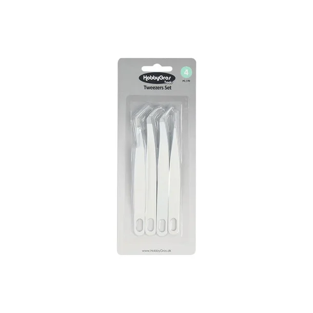 HobbyGros Tools "Tweezer Set (4pcs)" HGT023