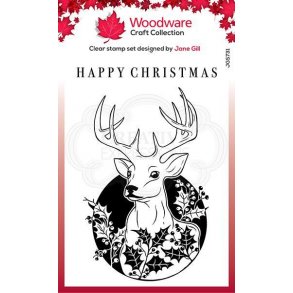 Woodware Clearstamp - JGS731 - Circle Deer
