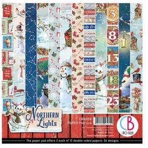 Ciao Bella Paper Pad 6x6 - CBQ038 - Northern Lights