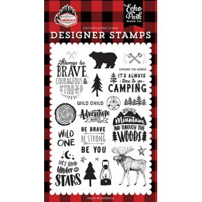 Echo Park Let's Lumberjack Designer Stamps - LU225040