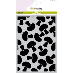 CraftEmotions Mask stencil 1280 - Mushroom - A5