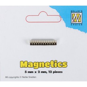 Nellie Snellen Magnets  5x2mm 12 pcs STBM002