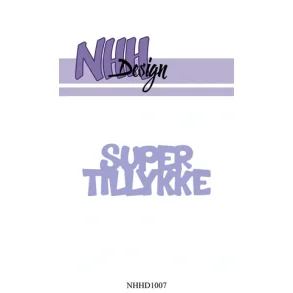 NHH Design Dies - NHHD1007 - Super Tillykke