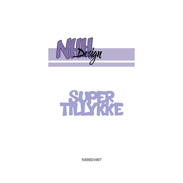 NHH Design Dies - NHHD1007 - Super Tillykke