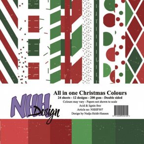 NHH Paperpad 15x15cm All in one - NHHP307 - Christmas Colours