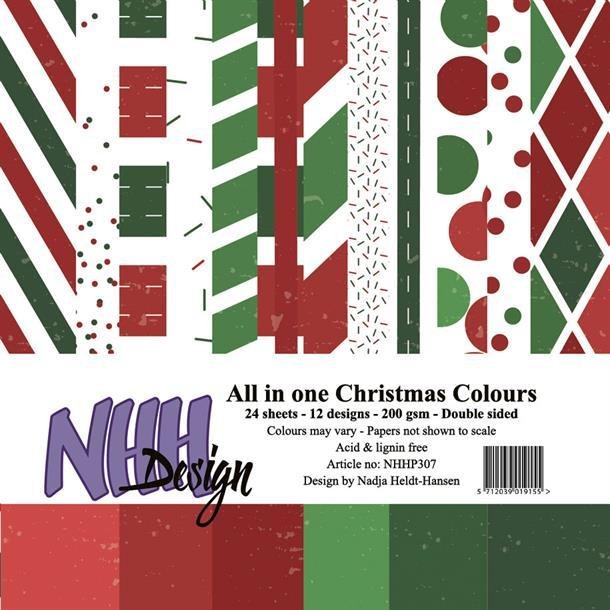 NHH Paperpad 15x15cm All in one - NHHP307 - Christmas Colours