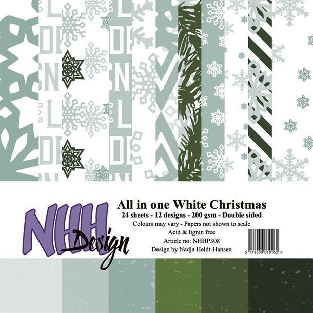 NHH Paperpad 15x15cm All in one - NHHP308 - White Christmas