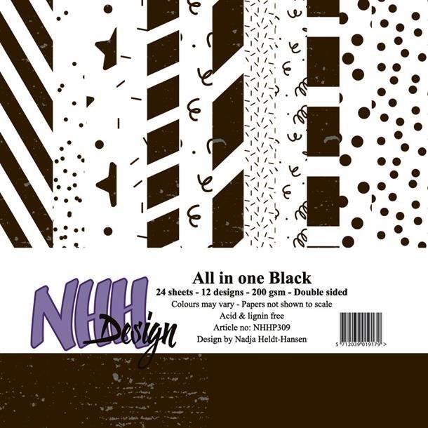 NHH Paperpad 15x15cm All in one - NHHP309 - Black
