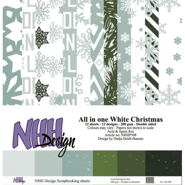 NHH Paperpad 30,5x30,5cm - NHHP508 - All in one White Christmas