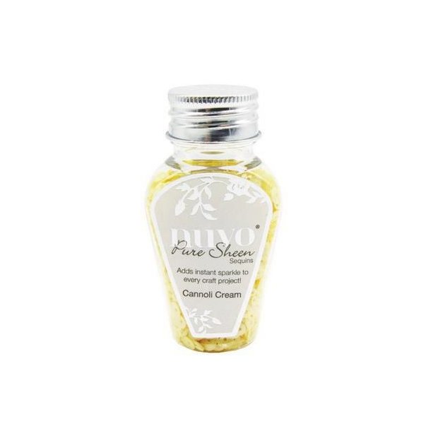 Nuvo Pure Sheen Sequins - Cannoli Cream 50ml 1149N