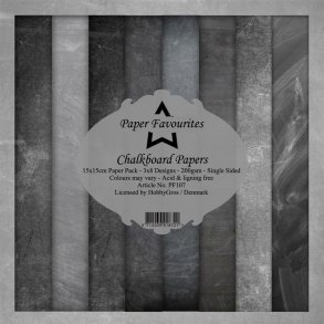 Paper Favourites Paper Pack 15x15 - PF107 - Chalkboard Papers