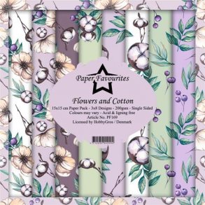 Paper Favourites Paper Pack 15x15 - PF169 - Flowers and Cotton