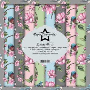 Paper Favourites Paper Pack 15x15 - PF170 - Spring Birds