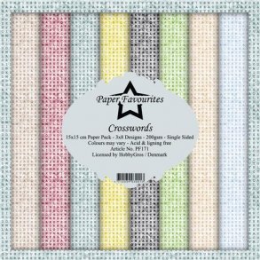 Paper Favourites Paper Pack 15x15 - PF171 - Crosswords