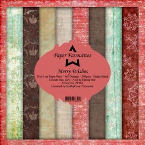 Paper Favourites Paper Pack 15x15 - PF183 - Merry Whishes