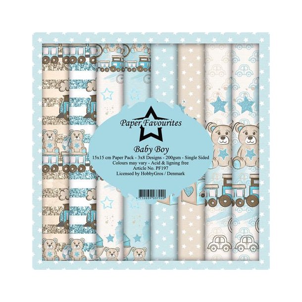 Paper Favourites Paper Pack 15x15 - PF197 - Baby Boy