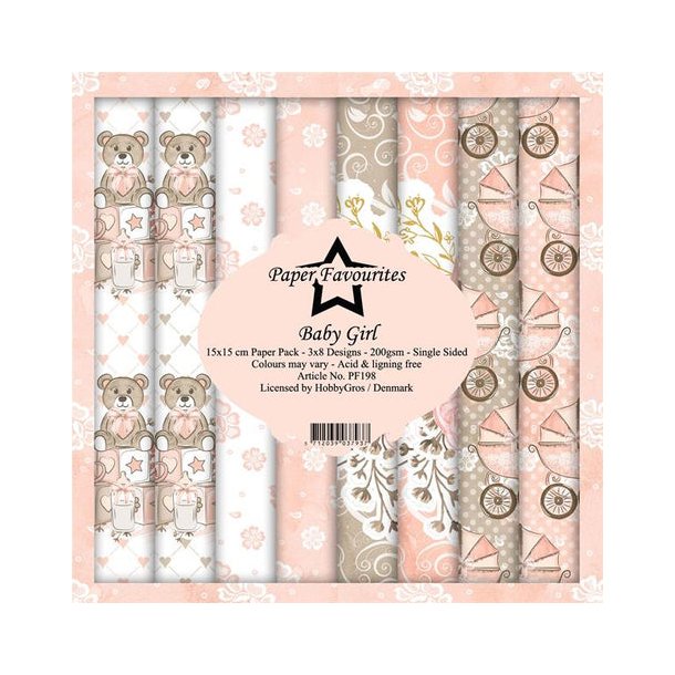 Paper Favourites Paper Pack 15x15 - PF198 - Baby Girl